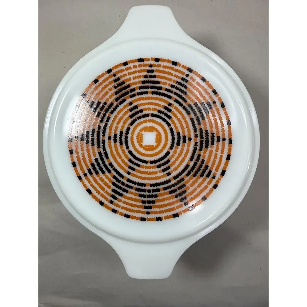 Vintage Pyrex Pueblo Casserole 475 | 2.5 Qt, 1970s Rare Pattern